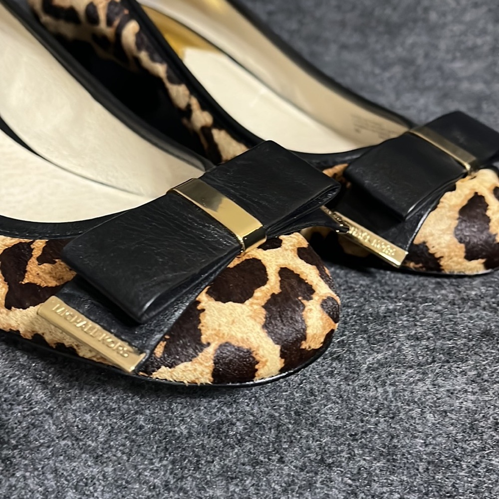 MICHAEL Michael Kors Kiera Mid Pump Leopard Women’s Size 8 - Picture 10 of 14